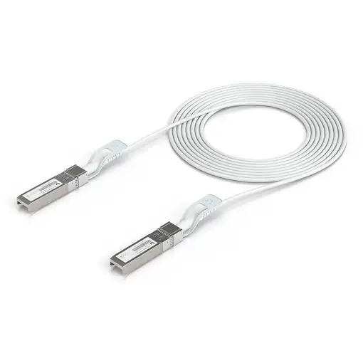 Ubiquiti UACC-Uplink-SFP28-3M Cable de fibra óptica e InfiniBand Blanco