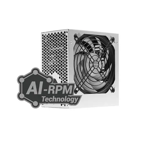 Mars Gaming MPIII750, Fuente Alimentación PC ATX 750W, 5 Años de Garantía, 85% Efi