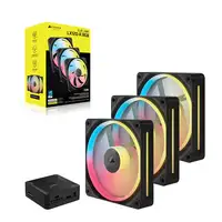 Corsair iCUE LINK LX120-R RGB Carcasa del ordenador Ventilador 12 cm Negro 3 pieza