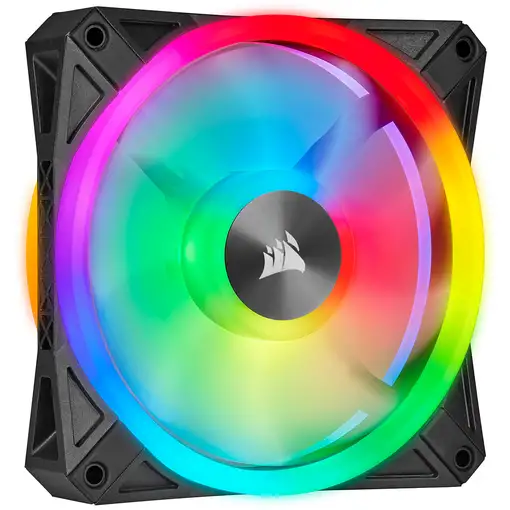 Corsair iCUE QL140 RGB Carcasa del ordenador Ventilador 14 cm Negro, Gris