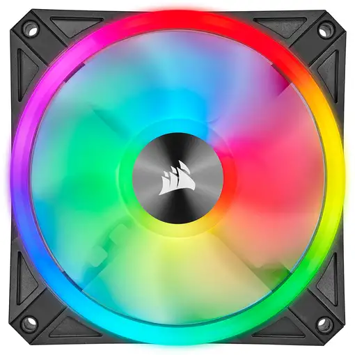Corsair iCUE QL140 RGB Carcasa del ordenador Ventilador 14 cm Negro, Gris