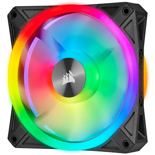 Corsair iCUE QL140 RGB Carcasa del ordenador Ventilador 14 cm Negro, Gris