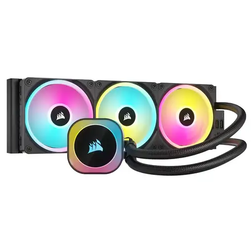 Corsair H150I Procesador Sistema de refrigeración líquida todo en uno 12 cm Negro