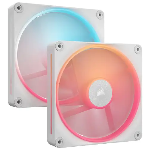 Corsair iCUE LINK LX140-R RGB Carcasa del ordenador Ventilador 14 cm Blanco 2 piez