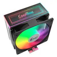 CoolBox Infinite Air 120 Procesador Refrigerador de aire 12 cm Aluminio, Negro 1 p