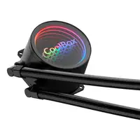 CoolBox Infinite Liquid 240 ARGB Procesador Kit de refrigeración líquida 12 cm Neg