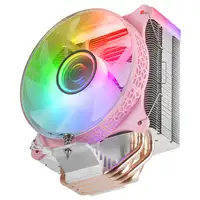 Mars Gaming MCPU-VR Rosa, Disipador CPU, Doble Espejo Infinito ARGB, 4 Heatpipes H