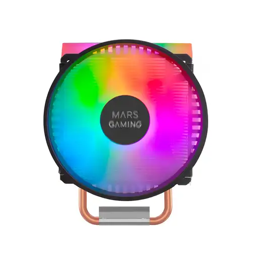 Mars Gaming Disipador CPU Dual ARGB, 4 Heatpipes HCT, TDP 160 W, Ventilador Ultra-