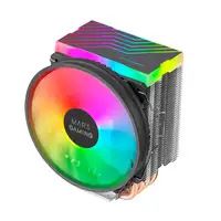 Mars Gaming Disipador CPU Dual ARGB, 4 Heatpipes HCT, TDP 160 W, Ventilador Ultra-
