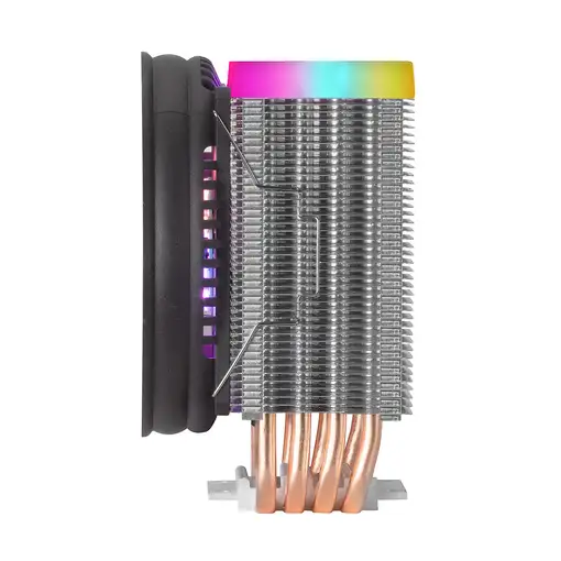 Mars Gaming Disipador CPU Dual ARGB, 4 Heatpipes HCT, TDP 160 W, Ventilador Ultra-