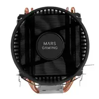 Mars Gaming MCPUBK, Disipador CPU, 4 Heatpipes HCT, TDP 160W, Ventilador PWM 11cm,