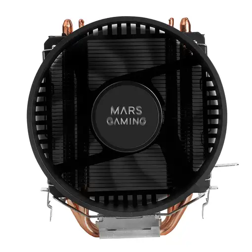 Mars Gaming MCPUBK, Disipador CPU, 4 Heatpipes HCT, TDP 160W, Ventilador PWM 11cm,