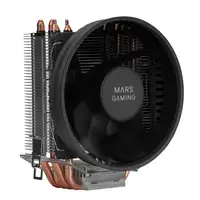 Mars Gaming MCPUBK, Disipador CPU, 4 Heatpipes HCT, TDP 160W, Ventilador PWM 11cm,
