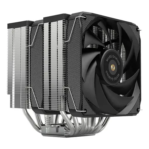 Mars Gaming MCPU-XU9, Disipador CPU Doble Torre, TDP 400W, 2x Ventiladores de Aspa