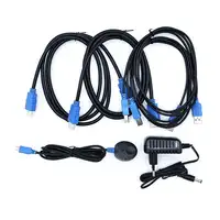 AISENS Conmutador KVM HDMI 4K@60HZ USB 1U-2PC con fuente alimentación, Negro