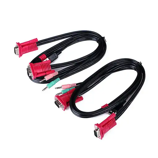 AISENS A111-0064 interruptor KVM Montaje en rack Negro