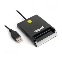 iggual IGG316740 lector de tarjeta magnética USB Negro