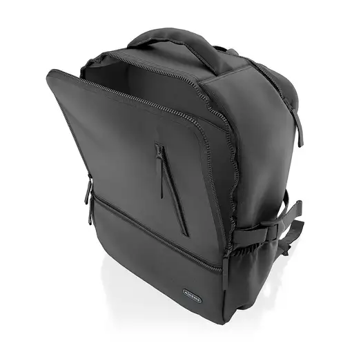AISENS Mochila Deportiva Repelente Al Agua Para Portatil 15.6, Negro
