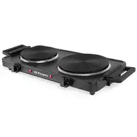 Orbegozo PE2855 hobs Negro Encimera Hornillo eléctrico / Placa eléctrica 2 zona(s)