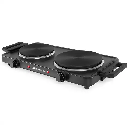 Orbegozo PE2855 hobs Negro Encimera Hornillo eléctrico / Placa eléctrica 2 zona(s)