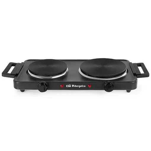 Orbegozo PE2855 hobs Negro Encimera Hornillo eléctrico / Placa eléctrica 2 zona(s)