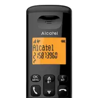 Alcatel E160 Teléfono DECT Identificador de llamadas Negro