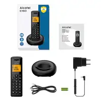 Alcatel E160 Teléfono DECT Identificador de llamadas Negro