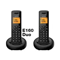 Alcatel E160 Teléfono DECT Identificador de llamadas Negro