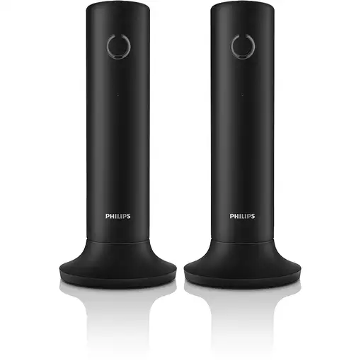 Philips M4502B/34 teléfono Teléfono DECT Identificador de llamadas Negro