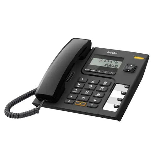 Alcatel T56 Teléfono analógico Identificador de llamadas Negro