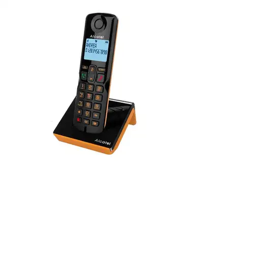 Alcatel S280 Teléfono DECT Identificador de llamadas Negro, Naranja