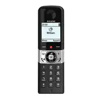 Alcatel F890 Teléfono DECT Identificador de llamadas Negro, Plata