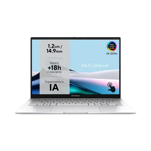ASUS Zenbook 14 OLED UX3405CA-PZ195W - Ordenador Portátil 14" WQXGA+ 120Hz (Intel