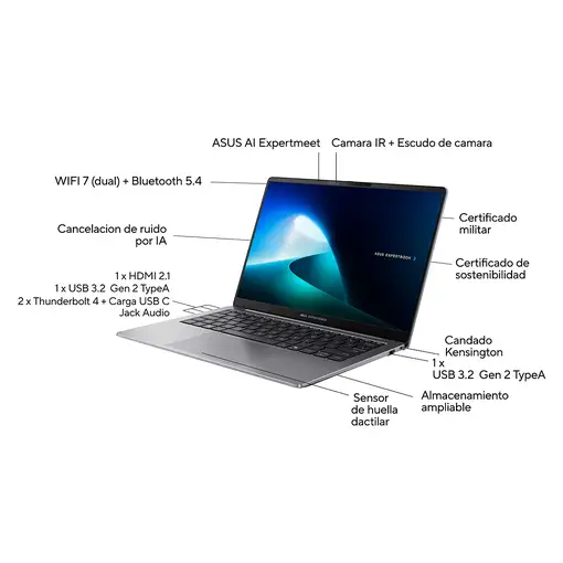 ASUS ExpertBook P5 P5405CSA-NZ0154X - Ordenador Portátil 14" WQXGA (Intel Core Ult