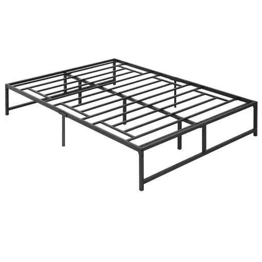 Marco de Cama Doble de Metal para Colchón 135x190 cm con Patas de 35 cm HOMCOM