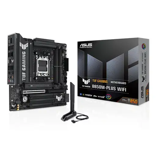 ASUS TUF GAMING B850M-PLUS WIFI AMD B850 Zócalo AM5 micro ATX