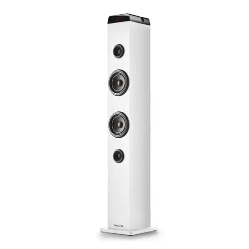 NGS SKYCHARM PRO WHITE: Torre de sonido 50W, función broadcasting.