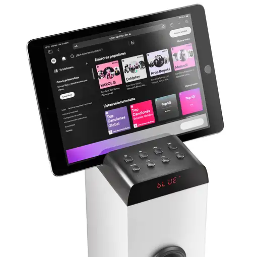 NGS SKYCHARM PRO WHITE: Torre de sonido 50W, función broadcasting.