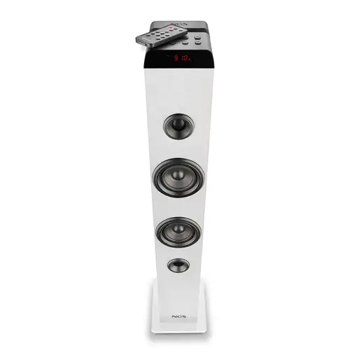 NGS SKYCHARM PRO WHITE: Torre de sonido 50W, función broadcasting.