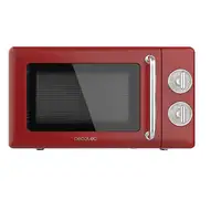 Cecotec 01710 microondas Rojo, Acero inoxidable Microondas con grill Encimera 20 L
