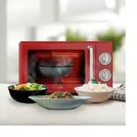 Cecotec 01710 microondas Rojo, Acero inoxidable Microondas con grill Encimera 20 L