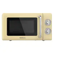 Cecotec 01708 microondas Beige, Acero inoxidable Microondas con grill Encimera 20