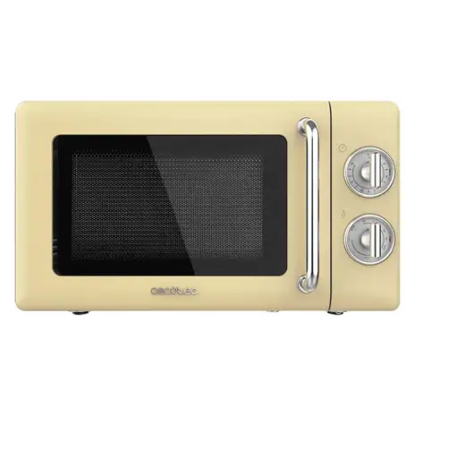 Cecotec 01708 microondas Beige, Acero inoxidable Microondas con grill Encimera 20