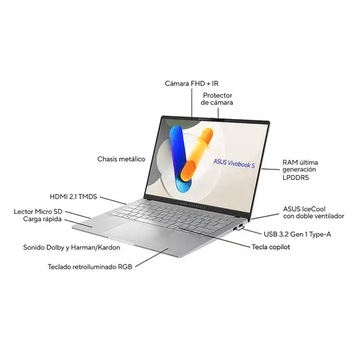 ASUS Vivobook S 14 OLED OLED M5406WA-QD088W Copilot+ PC - Ordenador Portátil 14" W