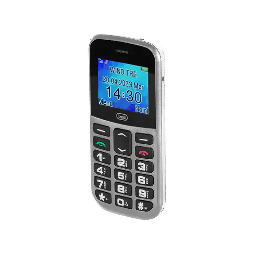 Trevi Max 20 4,5 cm (1.77") 160 g Plata Teléfono para personas mayores
