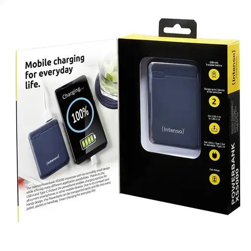 Intenso XS5000 Polímero de litio 5000 mAh Azul