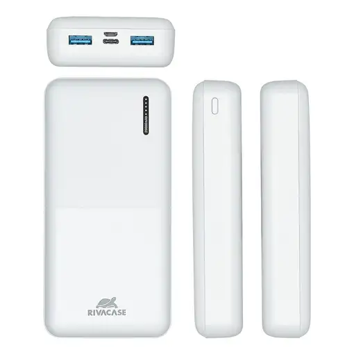 Rivacase VA2572 Polímero de litio 20000 mAh Blanco