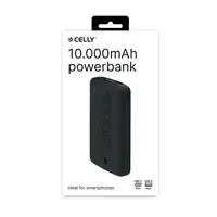 Celly PBE10000EVOBK batería externa Litio 10000 mAh Negro