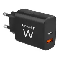 Ewent EW1319 cargador de dispositivo móvil Universal Negro Corriente alterna Carga