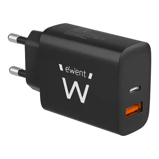Ewent EW1319 cargador de dispositivo móvil Universal Negro Corriente alterna Carga